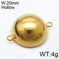 1 Piece Stainless Steel 18K Gold Plated Solid Color sku image 7
