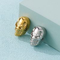 1 Piece 18 * 12mm Stainless Steel 18K Gold Plated Skull Pendant main image 1