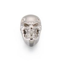 1 Piece 18 * 12mm Stainless Steel 18K Gold Plated Skull Pendant sku image 1