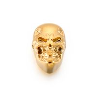 1 Pieza 18x12mm Acero Inoxidable Chapados en oro de 18k Cráneo Colgante sku image 2