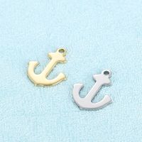1 Piece Stainless Steel 18K Gold Plated Anchor main image 1