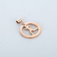 1 Piece Stainless Steel 18K Gold Plated Human main image 4
