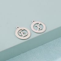 Simple Style Letter Solid Color Stainless Steel Charms Jewelry Accessories main image 4
