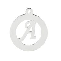 Simple Style Letter Solid Color Stainless Steel Charms Jewelry Accessories sku image 1