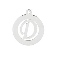 Simple Style Letter Solid Color Stainless Steel Charms Jewelry Accessories sku image 4