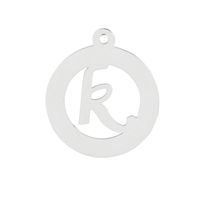 Simple Style Letter Solid Color Stainless Steel Charms Jewelry Accessories sku image 11