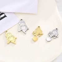 1 Piece Stainless Steel 18K Gold Plated Angel Heart Shape main image 1