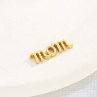 1 Piece Stainless Steel 18K Gold Plated Letter main image 5