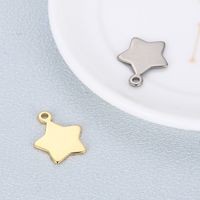 1 Piece Stainless Steel 18K Gold Plated Star main image 1