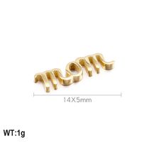 1 Piece Stainless Steel 18K Gold Plated Letter sku image 2