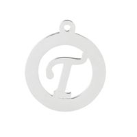 Simple Style Letter Solid Color Stainless Steel Charms Jewelry Accessories sku image 20