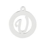 Simple Style Letter Solid Color Stainless Steel Charms Jewelry Accessories sku image 21