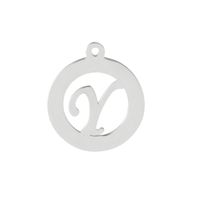 Simple Style Letter Solid Color Stainless Steel Charms Jewelry Accessories sku image 25