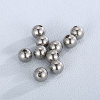 1 Set Diameter 8mm Stainless Steel 18K Gold Plated Round Polished Beads main image 5