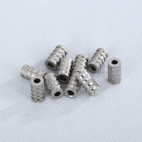 10 Pieces 11 * 6mm Stainless Steel Solid Color Spacer Bars main image 5