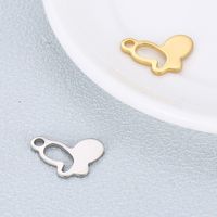 1 Piece Stainless Steel 18K Gold Plated Butterfly main image 1