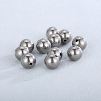 10 Stück Durchmesser 10mm Durchmesser 12mm Durchmesser 14mm Rostfreier Stahl Einfarbig Poliert Perlen main image 4