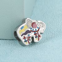 Cartoon Style Elephant Stainless Steel Jewelry Accessories main image 3