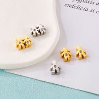 1 Piece 12 * 9mm 13 * 9mm 14 * 10mm Stainless Steel Rhinestones 18K Gold Plated Solid Color Pendant main image 1