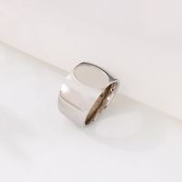 Stainless Steel 18K Gold Plated Simple Style Plating Round Rings main image 2