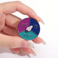 Simple Style Letter Alloy Plating Unisex Brooches main image 3