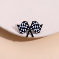 Cartoon Style Checkered Alloy Plating Unisex Brooches main image 4
