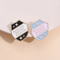 Cartoon Style Letter Alloy Plating Unisex Brooches main image 4