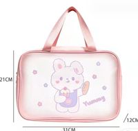 Cartoon Style Rabbit Cartoon Bear Pvc Storage Bag Makeup Bags main image 5