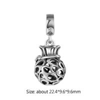 Classical Retro Solid Color Sterling Silver Plating Inlay Zircon Rhodium Plated Charms Jewelry Accessories main image 2