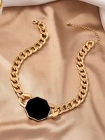 Vintage Style Solid Color Ferroalloy Plating Gold Plated Women's Necklace main image 1
