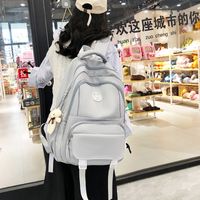 One Size Solid Color Daily Women's Backpack sku image 1