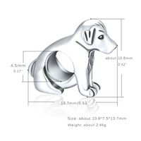 Casual Original Design Dog Sterling Silver Handmade Plating Rhodium Plated Jewelry Accessories main image 5