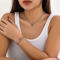 Wholesale Jewelry Simple Style Classic Style Irregular Star Titanium Steel Iron Chain Necklace main image 1
