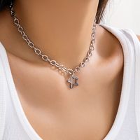 Wholesale Jewelry Simple Style Classic Style Irregular Star Titanium Steel Iron Chain Necklace main image 3