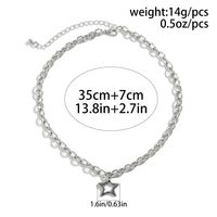 Wholesale Jewelry Simple Style Classic Style Irregular Star Titanium Steel Iron Chain Necklace main image 2