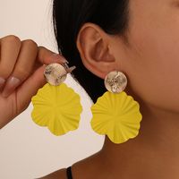 1 Pair Basic Round Plating Alloy Drop Earrings main image 1