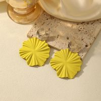 1 Pair Basic Round Plating Alloy Drop Earrings main image 3