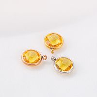 1 Set Crystal Glass Crystal 18K Gold Plated Solid Color main image 5