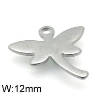 1 Piece Stainless Steel 18K Gold Plated Dragonfly sku image 2