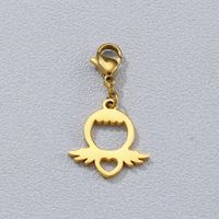 1 Piece Stainless Steel 18K Gold Plated Solid Color main image 4