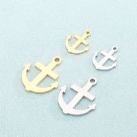1 Piece Stainless Steel 18K Gold Plated Anchor main image 1