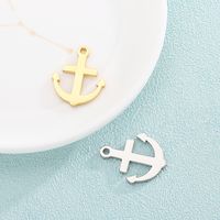 1 Piece Stainless Steel 18K Gold Plated Anchor main image 4