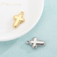 1 Piece Stainless Steel 18K Gold Plated Cross main image 7