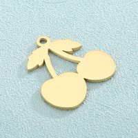 1 Piece Stainless Steel 18K Gold Plated Cherry main image 5