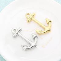 1 Piece Stainless Steel 18K Gold Plated Anchor main image 3