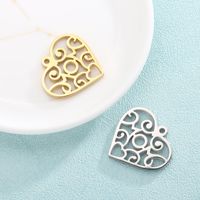 1 Piece Stainless Steel 18K Gold Plated Heart Shape main image 3