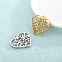 1 Piece Stainless Steel 18K Gold Plated Heart Shape main image 6