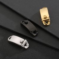 1 Piece Stainless Steel 18K Gold Plated Solid Color main image 3