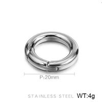 3 Pieces Stainless Steel 18K Gold Plated Solid Color sku image 1