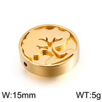 1 Piece Stainless Steel 18K Gold Plated Solid Color sku image 10